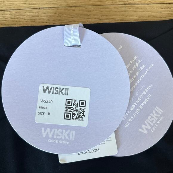 Wiskii Leggings V Waist Size M Black - Picture 3 of 5
